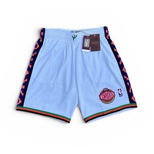 Mitchell & Ness NBA All Star 1995 Swingman West Shorts Men's Size Large White